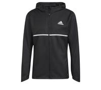Adidas Veste de running Own The Run – Noir/argent réfléchissant, Imperméable, Manches longues – M