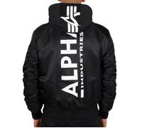 Alpha Industries Ma-1 Zh Back Print Jacket Noir L Homme
