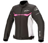 veste alpinestars stella t-sps waterproof - noir / blanc / rose L