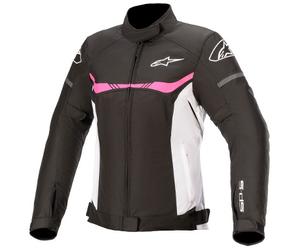 veste alpinestars stella t-sps waterproof - noir / blanc / rose XL