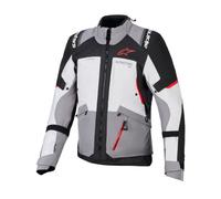 Alpinestars Veste textile moto Andes V4 Drystar - Imperméable Gris/Rouge Taille L Homme
