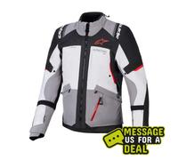 Veste Andes V4 Drystar gris foncé gris glace noir rouge vif