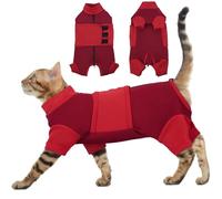 Veste anti-anxiété réglable pour chat avec fermeture éclair, gilet anti-anxiété pour chats pour feux d'artifice, orage, voyage, séparation, gilet apaisant pour chats