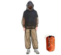 Veste Anti-Mouches | Combinaison Moustiquaire de Protection Extérieure,Pantalon Anti-Insectes Léger avec Poche de Rangement pour Randonnée Escalade Camping