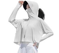 Veste Anti UV UPF50+ Soie Glacée Femme Été Outdoor Vélo Brim Sun Clothing Manteau de Protection Imperméable Veste Légère pour Activités Extérieures