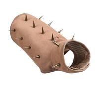 Veste avec des Pointes pour Petits Chiens,Vêtements Ajustables Chiots | Veste Anti-Morsure Chien Piques Amovibles,pour Dressage Extérieur Randonnée Marche Chasse Nature