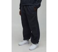 Veste baggy en polaire - MAN. Jogging brodé homme - gris - S, gris