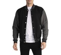 Veste Baseball Homme Hip Hop Veste De SurvêTement Veste De Baseball Universitaire pour Homme avec Poche Blouson LéGer Manteau Jacket Casual Hiver Printemps Automne Coupe AjustéE Streetwear