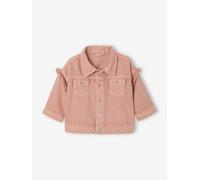 Veste bébé fille volantée rose poudré 36M(97CM)