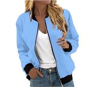 Veste Blanche Femme Sweatshirt Manches Longues Sweats à Capuche avec Fermeture Eclair Blouson Femme Automne Hiver Zippé Ample Casual Manteau Femme avec Poches Outwear Veste de Sport Moto Jacket