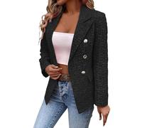 Veste Blazer Femme Robe Doree Tailleurs-Jupes Ensemble Tailleur Gilet Chic Et Elegant Ete Legere Surdimensionné Suédine Léopard Automne Sequins Rose Rouge Officier Courte Bleu De Travail Tailleurs~