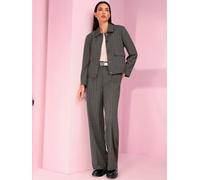 Veste blazer fines rayures classiques - Rick Cardona - Fines rayures taupe-noir FINES RAYURES TAUPE-NOIR 42