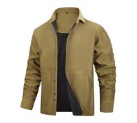 Veste blouson pour homme Bombers d'Extérieur Jacket Coupe Vent Leger Couleur Unie Vintage de Travail Hiver Blousons Hommes Demi-Saison Vestes Confortable Et Chaleureux les voyages en plein air