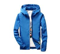 Veste blouson pour homme,Veste de Sport Légère et Résistante Loisirs Coupe Vent Leger Couleur Unie Aviateur Classique Vestes MatelasséE Zipper Basique Streetwear Manteau la saison printemps,automne