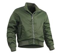 Veste bomber décontractée coupe-vent pour homme avec fermeture éclair intégrale pour l'automne et l'hiver, Vert armée de Chine, X-Large