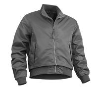 Veste bomber décontractée coupe-vent pour homme avec fermeture éclair intégrale pour l'automne et l'hiver, gris, X-Large