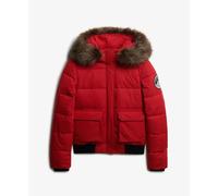 Superdry Everest Ella Bomber Jacket Rouge L Femme
