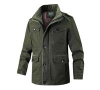 Veste bomber homme Vestes demi-saison Hiver Blousons d'aviateur course Manteaus en matelassée cuir grande taille zippée Manteau d'hiver décontracté pour automne mi-saison