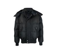 Veste Bomber Matelassée En Laine Noire Alexander Mcqueen