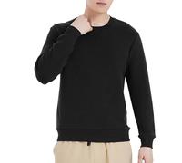 Veste bomber pour homme - Couleur unie - Classique - Veste d'aviateur multifonction - Coupe-vent - Automne - Hiver - Veste de transition résistante - Veste de loisirs confortable pour homme, Noir , XL