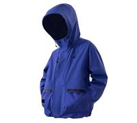 Veste bomber pour homme - Imperméable et respirante - Léger - Pliable - Coupe-vent - Pour vélo, activités de plein air et utilisation toutes saisons - Veste demi-saison avec poches latérales, bleu, XL