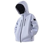 Veste bomber pour homme - Imperméable et respirante - Léger - Pliable - Coupe-vent - Pour vélo, activités de plein air et utilisation toutes saisons - Veste demi-saison avec poches latérales, Bleu