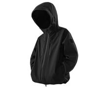 Veste bomber pour homme - Imperméable et respirante - Léger - Pliable - Coupe-vent - Pour vélo, activités de plein air et utilisation toutes saisons - Veste demi-saison avec poches latérales, Noir2