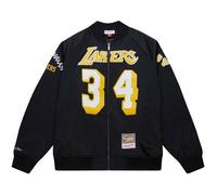 Veste Bomber Satin - MITCHELL & NESS - Los Angeles Lakers - Shaquille O’Neal - Noir - Homme S