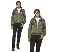 Veste Bomber Top Gun Maverick Années 80 Costume De Film Licencié