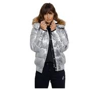 Veste Bomber Toya métallisée - SUPERDRY - Silver metallic - Femme XS