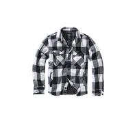 Brandit Veste Lumber Jacket Blanc/Noir Taille XXL