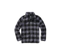 Veste Brandit Teddyfleece Troyer Noir/GrisXXL Noir,Gris