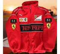 Veste brodée de course F1 de haute qualité, veste d'équitation de Locomotive, manteau de Couple pour Ferrari F430 488 Stradale Roma F8 Spider SF90