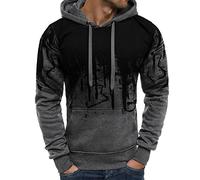 Veste Capuche Homme Imprimé Sweatershirt Ado Manche Longues Grand Taille Ample Automne Hiver Chaud Veste À Capuche Pull Sport Avec Poches Décontracté Veste En Hoodie Sweat Pas Cher Vêtements Soldes