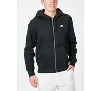 Sweat à capuche en tissu Fleece à zip Nike Club pour homme Noir/Noir/Blanc XXL