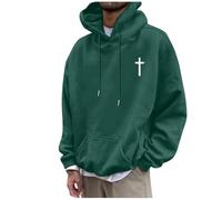 Veste Capuche Homme Sweat DéContracté pour Homme à Capuche avec Motif Imprimé Croix Confortable Manches Longues Parfait Tenue Quotidienne Et Sorties ExtéRieures