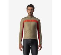 Veste Castelli Mortirolo VI GORE-TEX INFINIUM™ vert olive rouge-orangé - S
