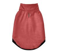 Veste chaude coupe-vent pour chien avec ceinture de sécurité, fermeture éclair, manteau d'hiver pour chien par temps froid, rouge brique réfractaire