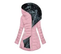 Veste Chaude d'hiver pour Femmes Manteau à Capuche Hiver éPaissir Parka Polaire Chaude en Peluche Blousons avec Fermeture à Glissière Doudoune Veste Coupe Vent Manteaux Fille Chic et Elegant