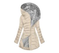 Veste Chaude d'hiver pour Femmes Manteau à Capuche Hiver éPaissir Parka Polaire Chaude Peluche Grande Taille Couleur Unie Blousons avec Fermeture à Glissière Doudoune Coupe-Vent Outercoat