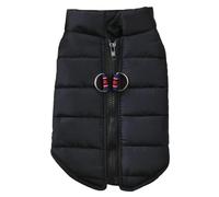 Veste Chaude en Coton pour Chien, Vêtements d'automne Et d'hiver pour Chihuahua, Carlin, Vêtements Doux Et Confortables pour Chiens Et Chats De Petite Et Moyenne Taille,Noir,M
