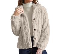Veste Chaude Interieur Femme Sweat Polaire Hiver Chaud Pull Gilet sans Capuche D'intérieur Grande Taille Polaires De Randonnée Chic Teddy Vestes Vetement Vêtements Thermique D Zippée