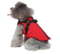 Veste chaude pour animaux de compagnie - Gilet chaud à fermeture éclair pour chien avec harnais Manteau d'hiver pour petits chiens | Manteaux chauds à fermeture éclair pour les climats froids pour