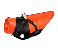 Veste Chaude Résistante Au Froid pour Chien, avec Harnais, Réfléchissant, Imperméable, Léger, Shiba Inu, Bouledogue, Carlin,Orange,XL