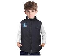 Veste Chauffant Electrique Enfant Imprimé Charge USB Manteau Doudoune Chauffante Lavable Léger avec 13 Zones de Chauffage pour Thanksgiving Noël Manteau Doudoune Chauffant Enfant Coupe-Vent