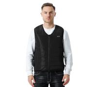 Veste Chauffant,Gilet Chauffant avec Batterie,Produit catégorie Veste sans Manches pour Hommes | Gilet Chauffant contrôlé par température | Confortable et Tendance pour l'extérieur (Black, XXXXXL)