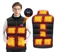 Veste Chauffant Homme Femme, Batterie Gilet Chauffant Électrique Électrique Vêtement de Chauffage Zones