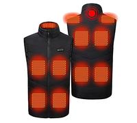 Veste Chauffant Homme Femme, Batterie Gilet Chauffant Électrique Électrique Vêtement de Chauffage Zones