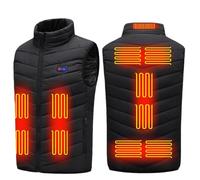 Veste Chauffant Homme Femme, Batterie Gilet Chauffant Électrique Électrique Vêtement de Chauffage Zones