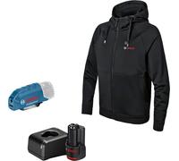Veste chauffante Bosch Professional GHH 12+18V XA + GAA 12V-21 + Batterie GBA 12V 2,0Ah + Chargeur GAL 12V-20 Taille XL - 06188000GE